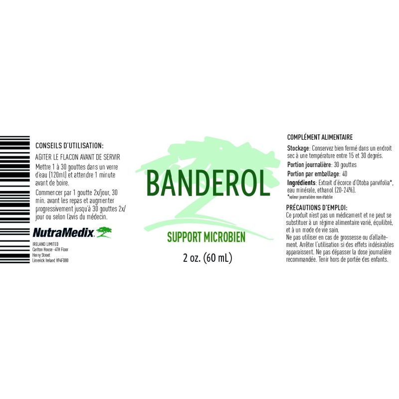 Banderol 60ml | Grand Format 1200 Gouttes | Nutramedix