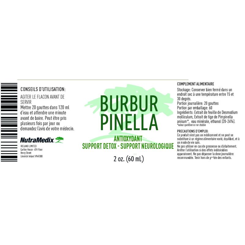 Burbur-Pinella 60ml | Desmodium & Pimpinella | Nutramedix