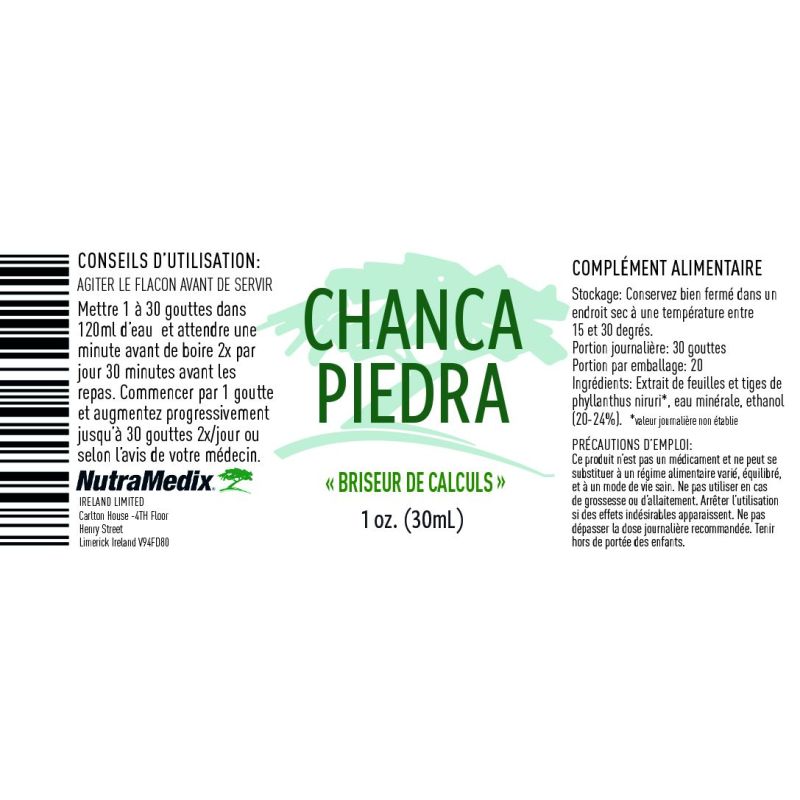 CHANCA PIEDRA Nutramedix | Eliminer les calculs|  Au meilleur prix