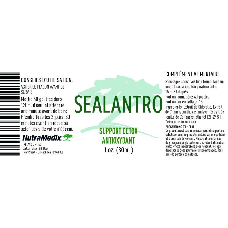 Sealantro 30ml | Chlorelle, Algue Rouge, Coriandre | Nutramedix