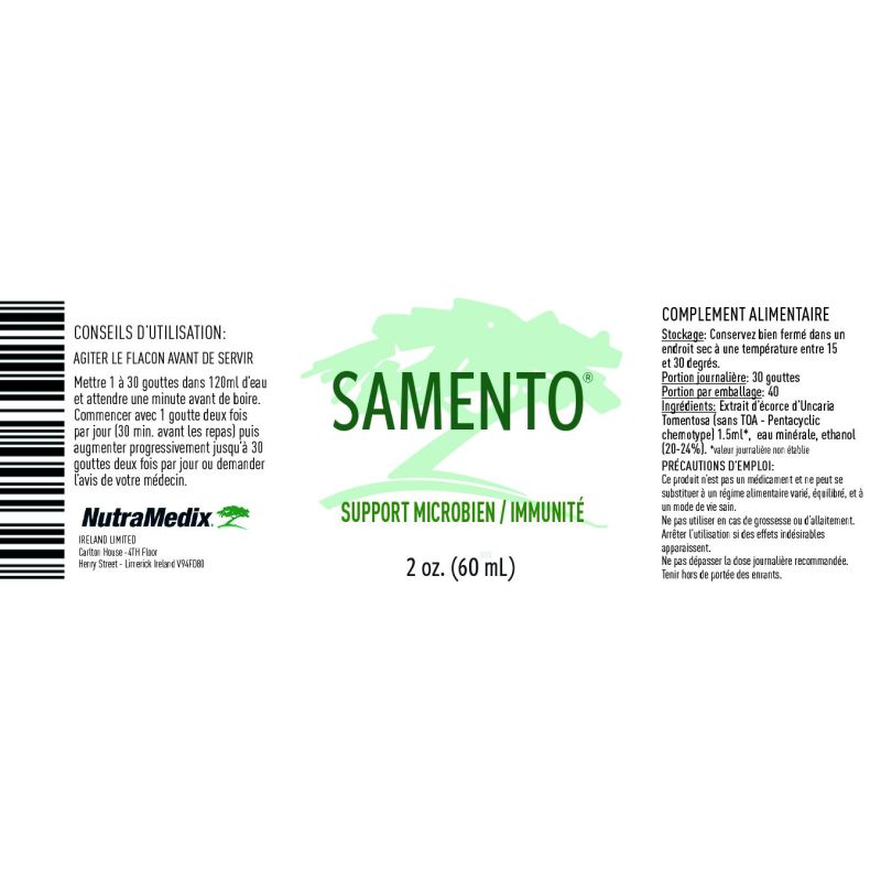 Samento sans TOA 60ml | Griffe du Chat | Nutramedix
