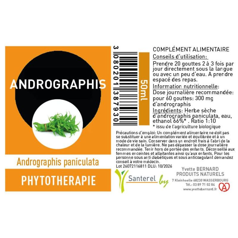 ANDROGRAPHIS extrait | Bienfaits et utilisation | Au meilleur prix