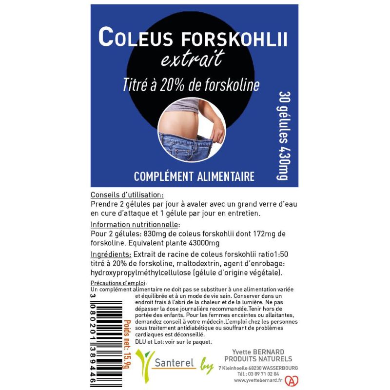 COLEUS FORSKOHLII | Bruleur de graisse | Au meilleur prix