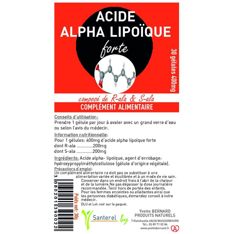 Acide alpha lipoïque | Bienfaits et utilisation | Au meilleur prix