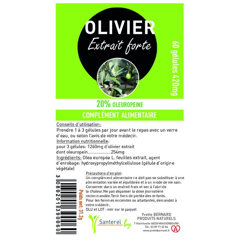 OLIVIER gélules | Bienfaits et utilisation | Au meilleur prix