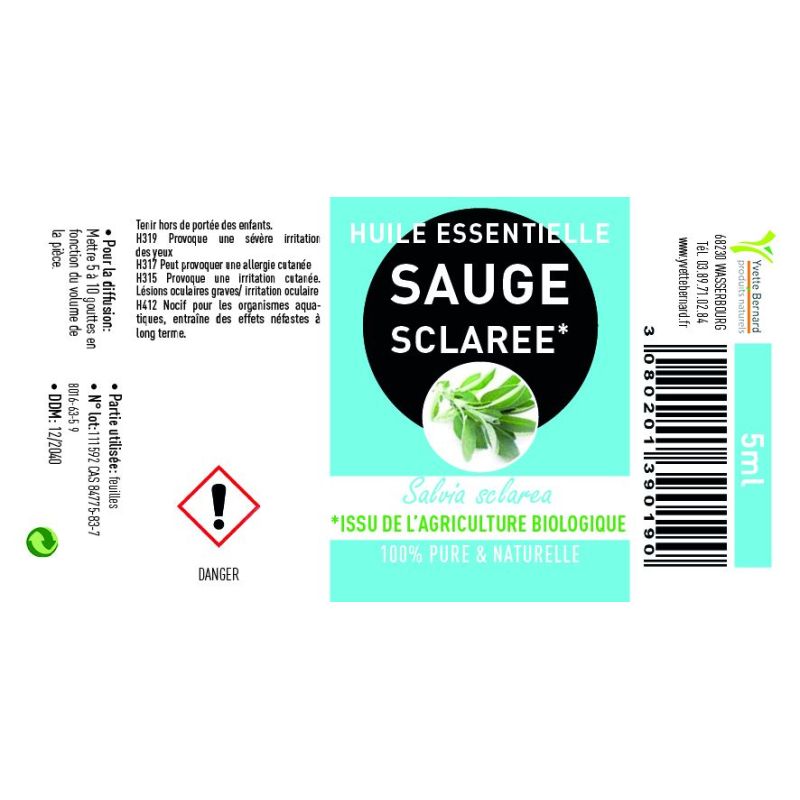 Huile essentielle SAUGE SCLAREE Bio| Bienfaits | Au meilleur prix