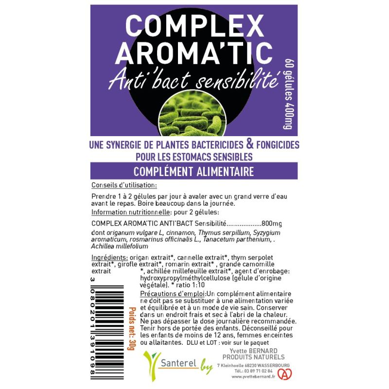 Complex AROMA'TIC Anti'bact | Bienfaits et utilisation | Au meilleur prix