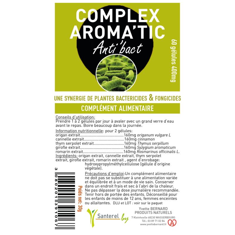 Complex AROMA'TIC Anti'bact | Bienfaits et utilisation | Au meilleur prix