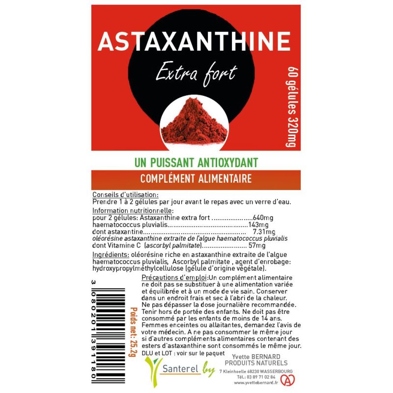 ASTAXANTHINE EXTRA FORT | Bienfaits et utilisations | Au meilleur prix