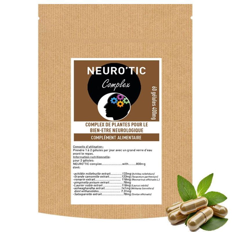 NEURO'TIC COMPLEX 60 gélules 400MG - pour le bien-être neurologique SANTEREL