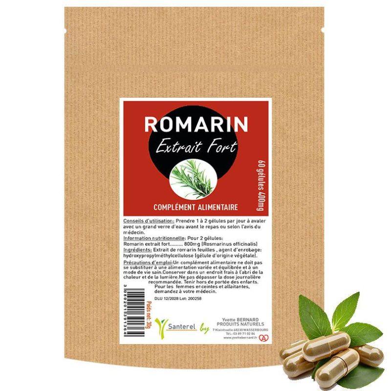 ROMARIN EXTRAIT FORT 60 GELULES 400MG- SANTEREL