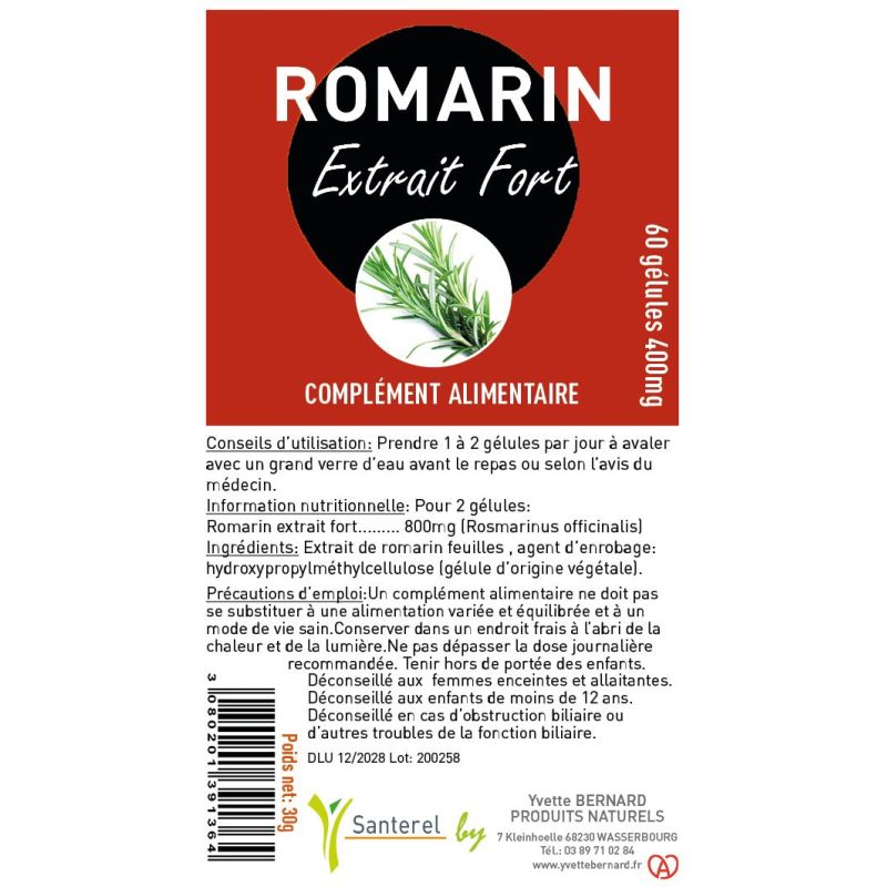 ROMARIN en gélule | Bienfaits et utilisation | Au meilleur prix