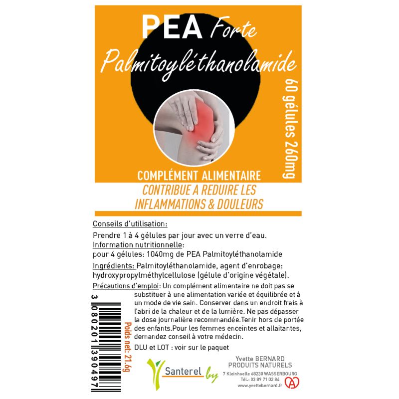 Palmitoyléthanolamide (PEA) | Bienfaits et utilisation| Au meilleur prix