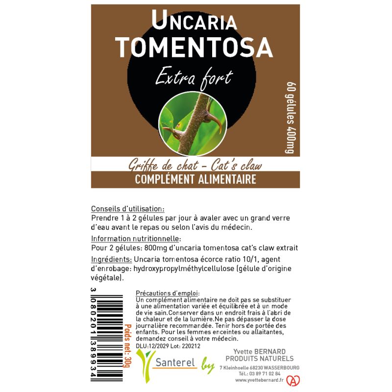 UNACARIA TOMENTOSA | Bienfaits et utilisation | Au meilleur prix