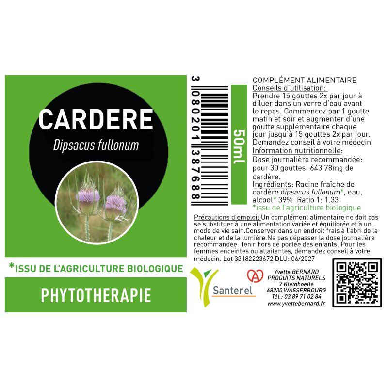 Extrait de CARDERE | Bienfait et utilisation| Au meilleur prix