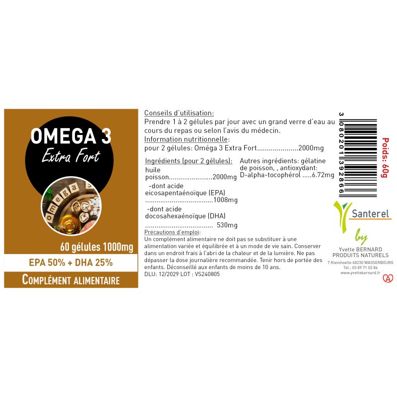 OMEGA 3 Extra fort| Bienfais et utilisation | Au meilleur prix