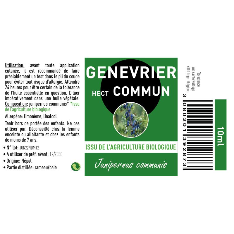 Huile essentielle GENEVRIER BIO | Bienfaits et utilisation | Au meilleur prix