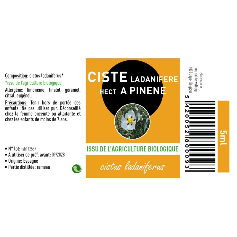 HE CISTE LADANIFERE HECT.| Bienfaits et utilisation| Au meilleur prix