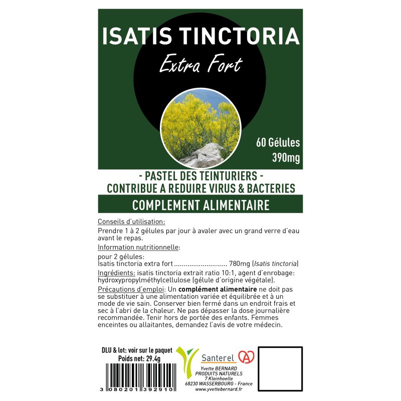 ISATIS TINCTORIA Extrait | Bienfaits et utilisation | Au meilleur prix