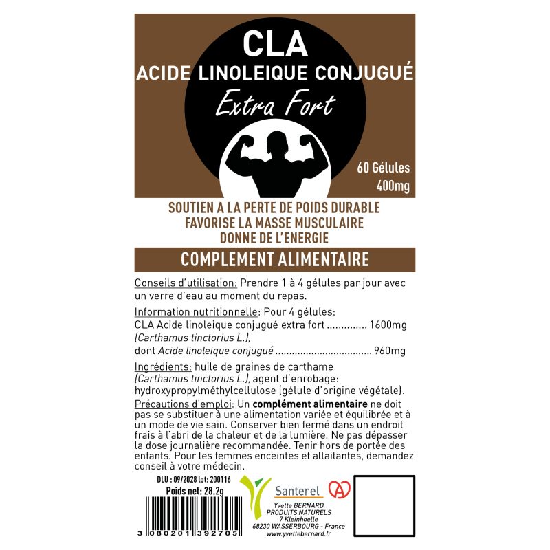 CLA Extra fort Acide linoleique conjugué | Bienfaits | Au meilleur prix