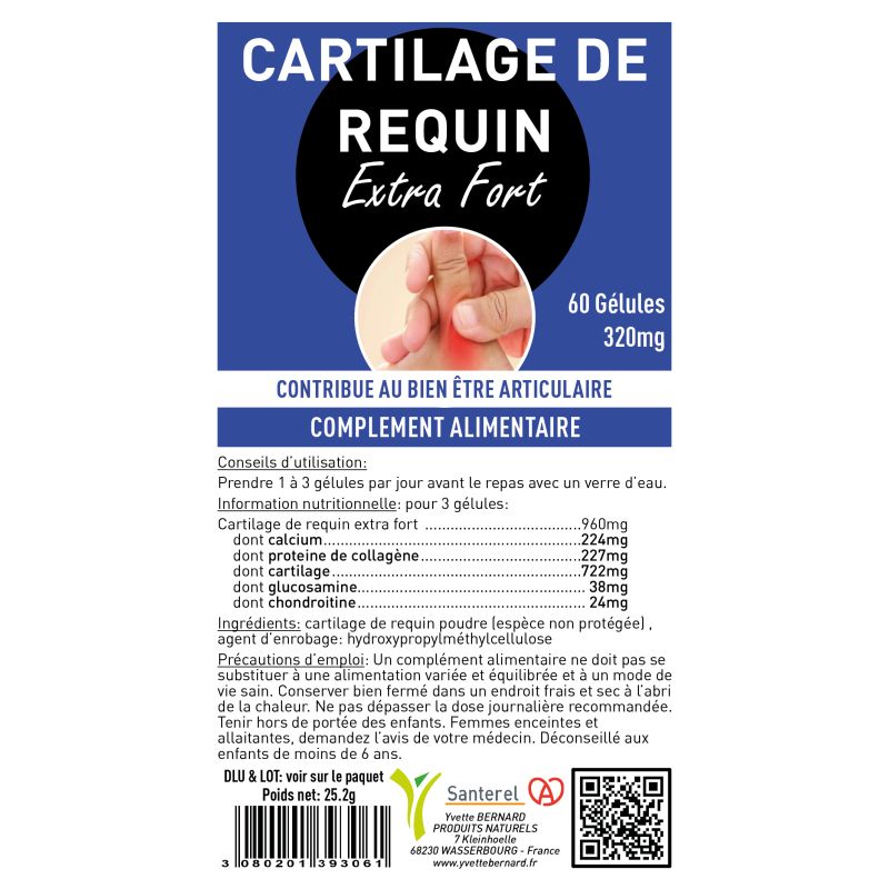 CARTILAGE DE REQUIN| L'allié des articulations| Au meilleur prix