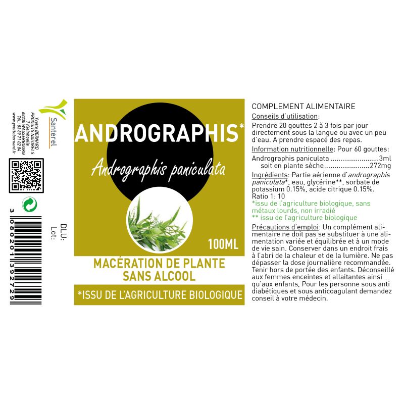 ANDROGRAPHIS BIO extrait | Bienfaits et utilisation | Au meilleur prix
