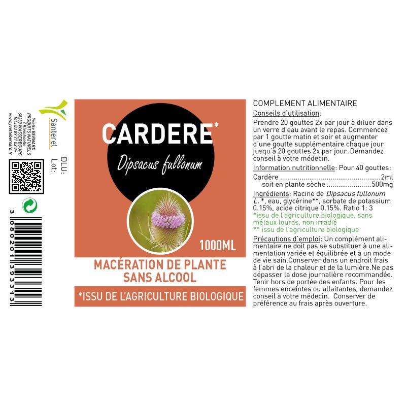 CARDERE 1 litre | Bienfaits et utilisation | Au meilleur prix