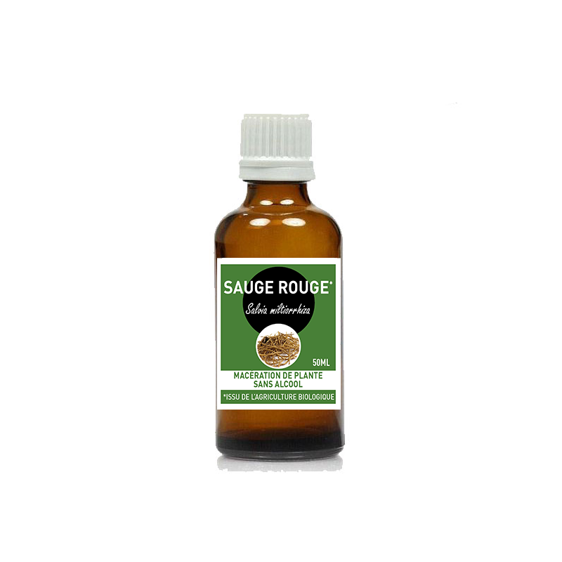 SAUGE ROUGE* MACERATION SANS ALCOOL 50ML Salvia miltiorrhiza- SANTEREL