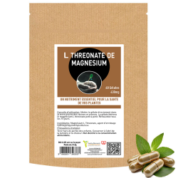 Magnesium L threonate 60 gelules - un nutriment pour nos plantes