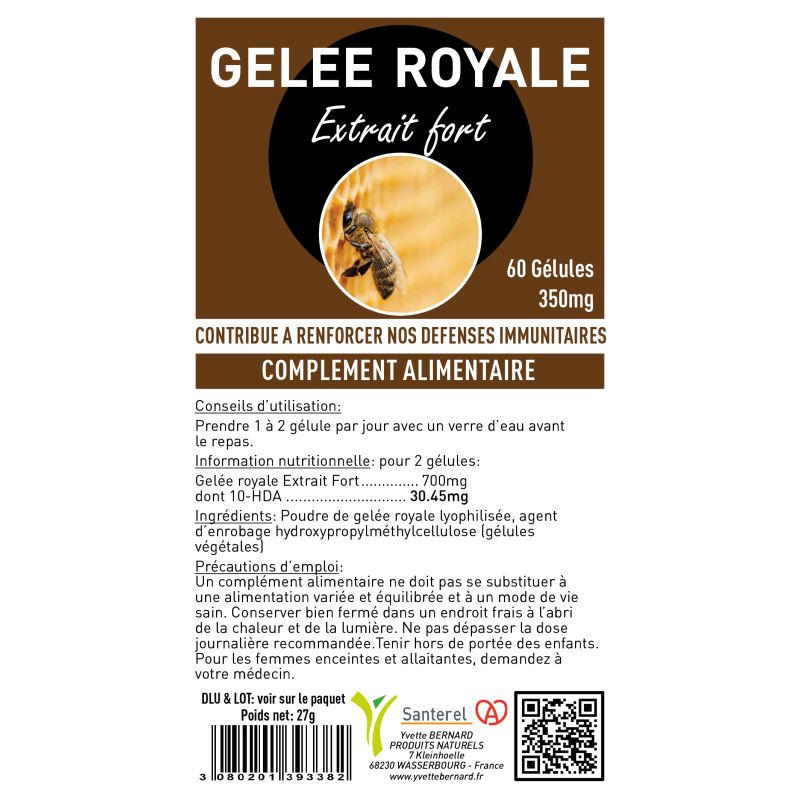 Gelée royale gélules | Bienfaits | Au meilleur prix