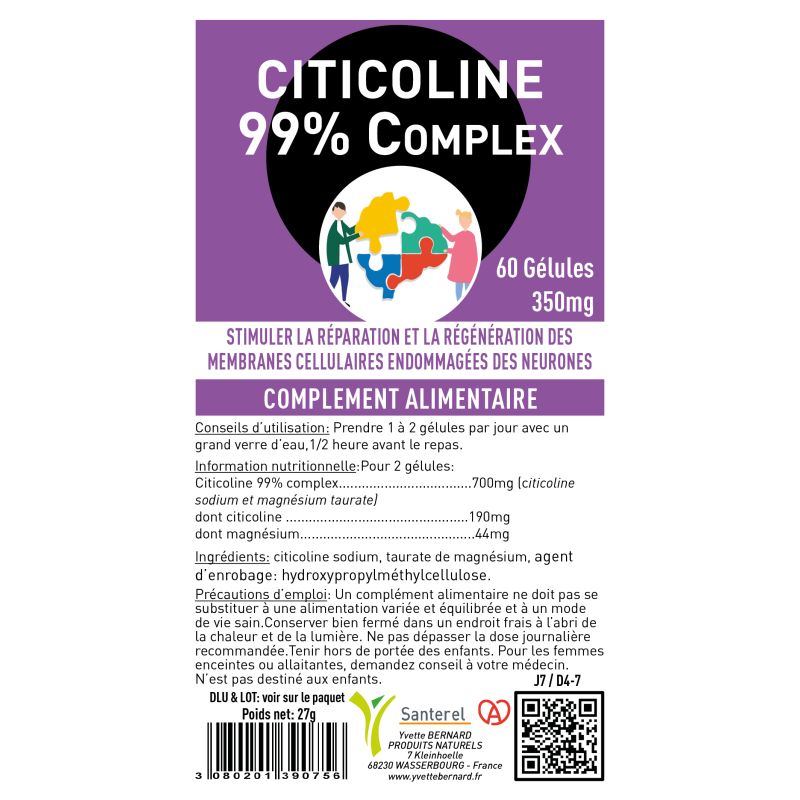 CITICOLINE 99% | Le dopant du cerveau  | Au meilleur prix