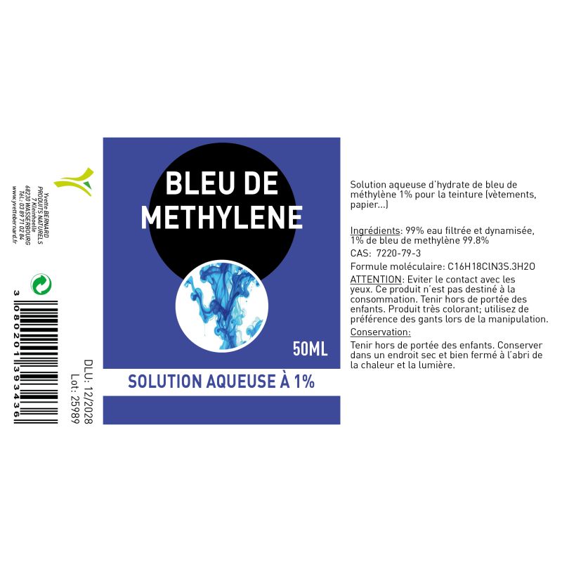Bleu de methylene 1%  | Au meilleur prix