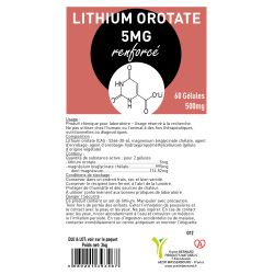 Lithium orotate 5mg | Au meilleur prix