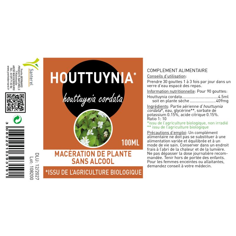 Houttuynia Cordata 100ml | Grand Format | Santerel