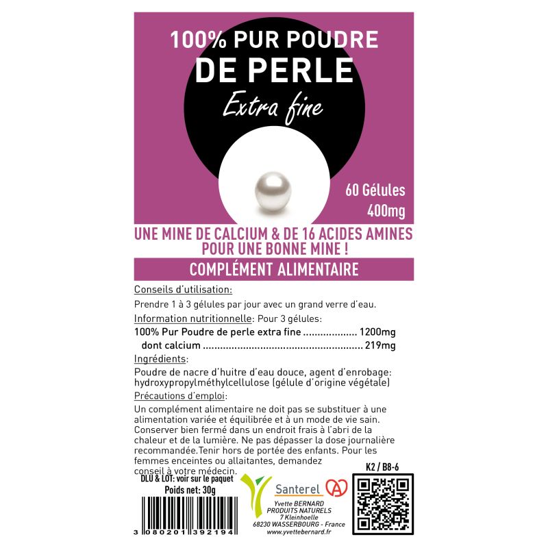 POUDRE DE PERLE EXTRA FINE 100% PUR | Bienfaits | Au meilleur prix