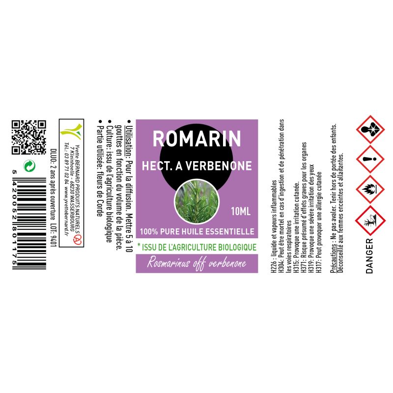 HE ROMARIN VERBENONE BIO chémotypée | Bienfaits | Au meilleur prix