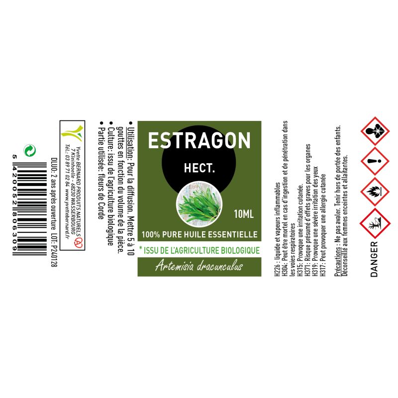 HE ESTRAGON 10ML chémotypée - Artemisia Dracunculus | Au meilleur prix