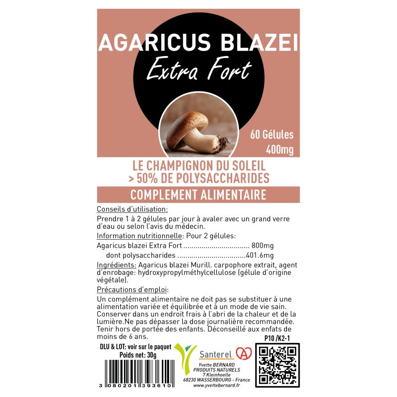Agaricus Blazei | le champignon du soleil | Au meilleurs prix