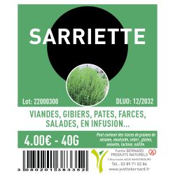 SARRIETTE feuilles 40g