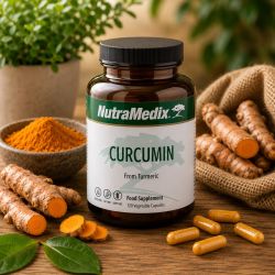 CURCUMIN issu du CURCUMA 120 capsules 500mg - NUTRAMEDIX formule brevetée Biosolve tm