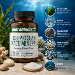 DEEP OCEAN - TRACE MINERAL 60 CAPSULES - NUTRAMEDIX - un apport en minéraux