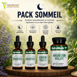 Pack SOMMEIL - Nutramedix - 2X Amantilla, 1X Burbur-Pinella, 1x Magnésium malate