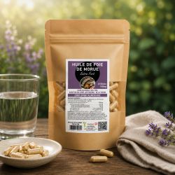 HUILE DE FOIE DE MORUE OMEGA 3 VITAMINE A & D 60 GELULES 1000mg SANTEREL