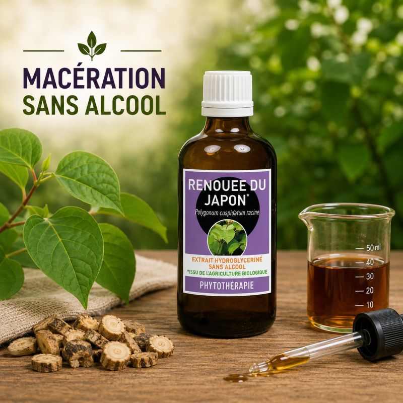 RENOUEE DU JAPON* 100ml macération de plante SANS ALCOOL - * issu de l'agriculture biologique - SANTEREL