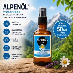 ALPENOL spray 50ml – Synergie de 11 huiles essentielles du Dr KUHR