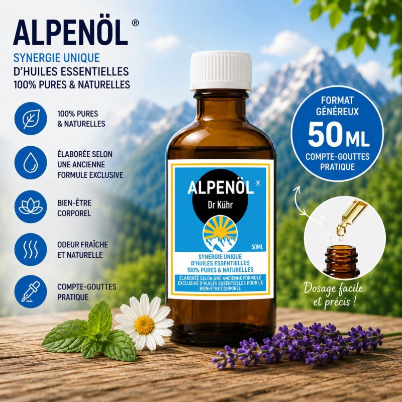 ALPENOL 50ml - Synergie d'huiles essentielles du Dr Kuhr