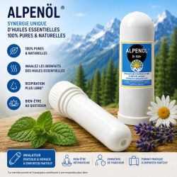 Alpenol Inhalateur – Synergie de 11 huiles essentielles du Dr KUHR