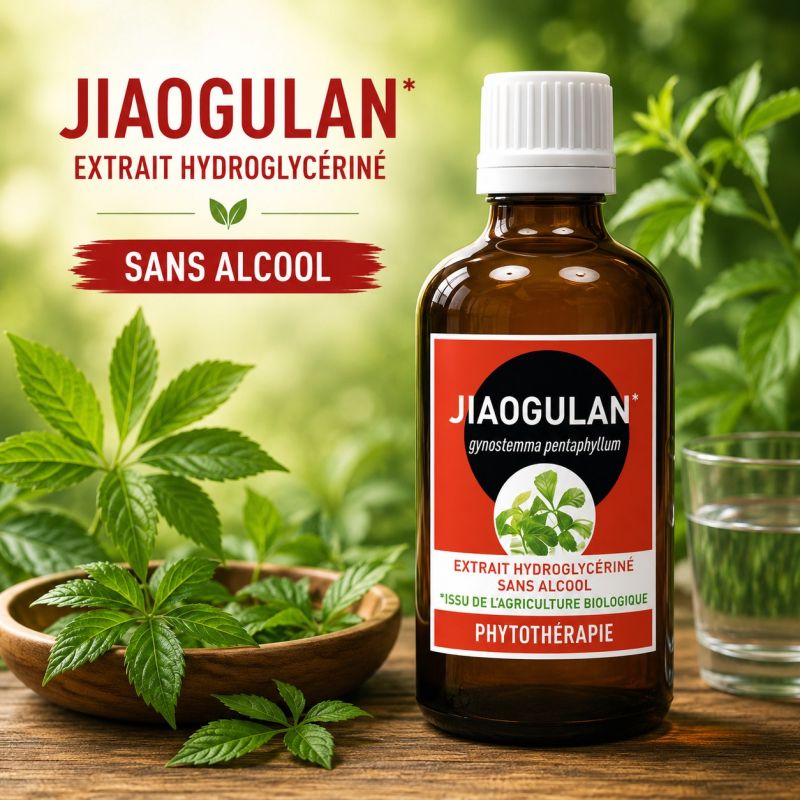JIAOGULAN 100ML EXTRAIT DE PLANTE SANS ALCOOL - issu de l'agriculture biologique