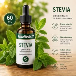 Stevia 60 ml – NutraMedix : douceur sans sucre & soutien métabolique