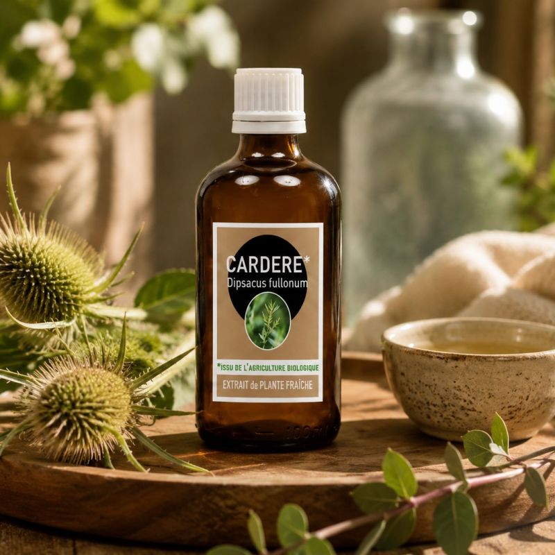 CARDERE 100ml Macération SANS ALCOOL  issu de l'agriculture biologique- Dipsacus fullonum - Santerel
